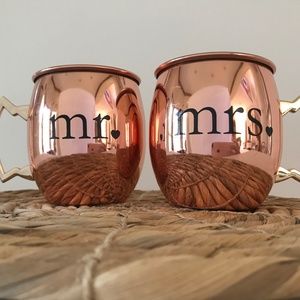 Copper Mr. and Mrs. Mug set by eco one